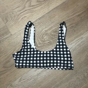 Forever 21 checkered bikini top
